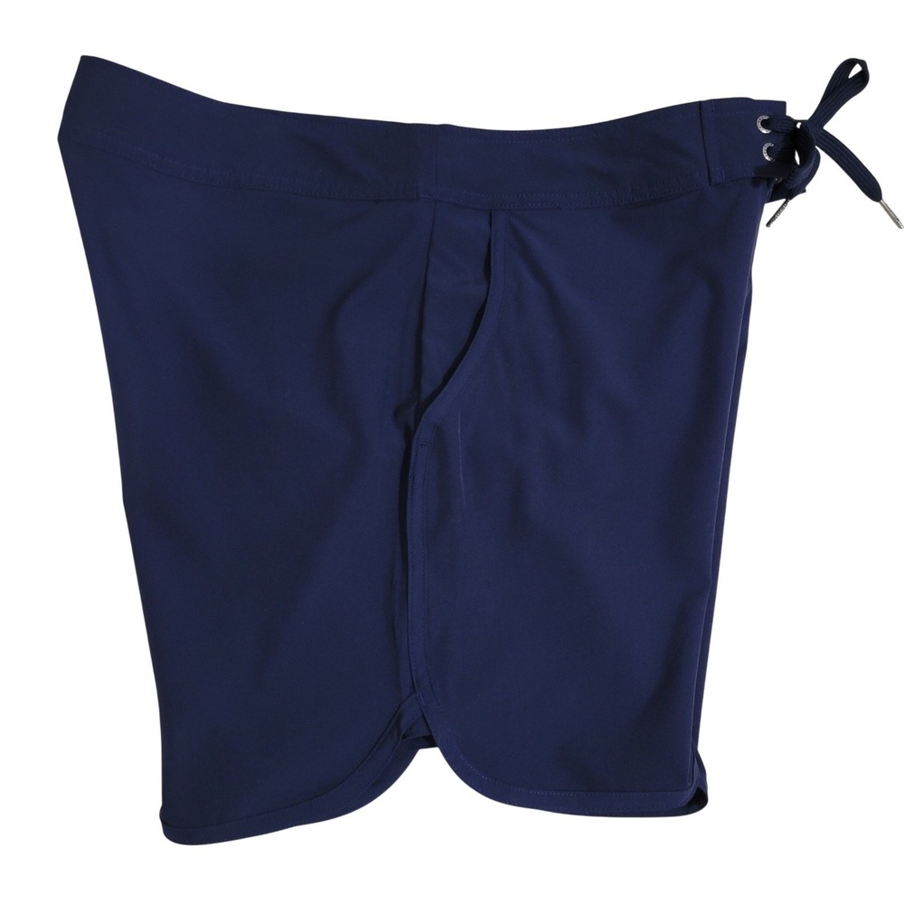 Nautica Board Swim Shorts Women Medium Navy Blue 7" Inseam Pockets Quick Dry NEW - Picture 8 of 14